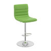 Faux Leather Bar Stool With Polished Chrome Base - Halverton