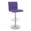 Faux Leather Bar Stool With Polished Chrome Frame - Somerville