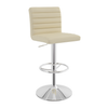 Faux Leather Bar Stool With Polished Chrome Frame - Somerville
