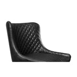 Faux Leather Bar Stool With Metal Legs - Luxe