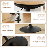 Faux Leather Bar Stools 40cm Wide in Set Of 2 - Velmora
