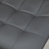 Faux Leather Bar Stools 42cm Wide in Set Of 2 - Velmora