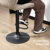 Faux Leather Bar Stools 46.5cm Wide in Set Of 2 - Velmora