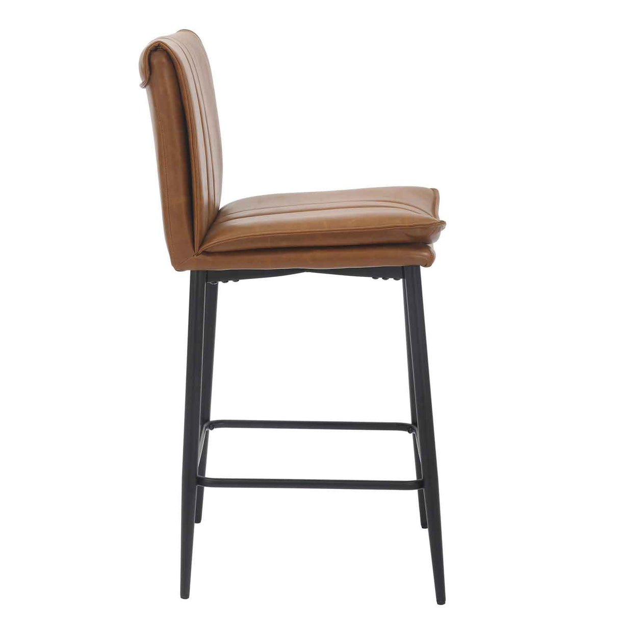 Faux Leather Bar Stools 47cm Wide in Set Of 2 - Lansdowne