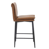 Faux Leather Bar Stools 47cm Wide in Set Of 2 - Lansdowne