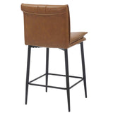 Faux Leather Bar Stools 47cm Wide in Set Of 2 - Lansdowne