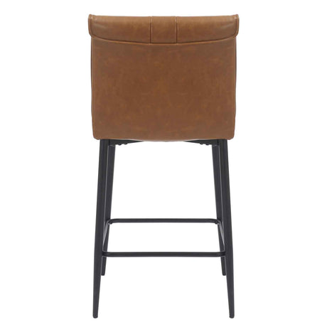 Faux Leather Bar Stools 47cm Wide in Set Of 2 - Lansdowne