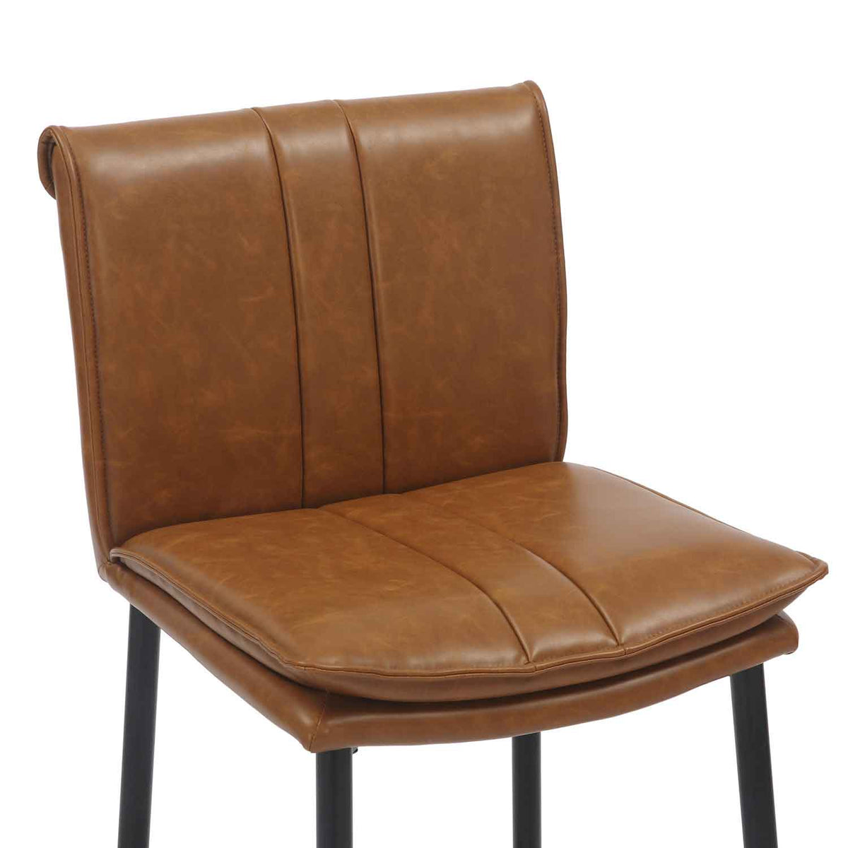 Faux Leather Bar Stools 47cm Wide in Set Of 2 - Lansdowne