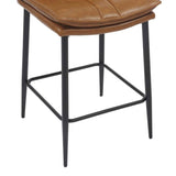 Faux Leather Bar Stools 47cm Wide in Set Of 2 - Lansdowne