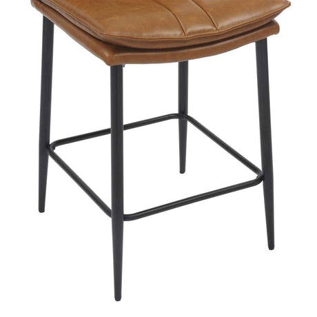 Faux Leather Bar Stools 47cm Wide in Set Of 2 - Lansdowne