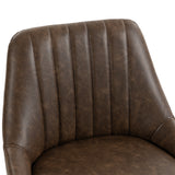 Faux Leather Bar Stools 48cm Wide in Set Of 2 - Velmora
