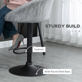 Faux Leather Bar Stools 57cm Wide in Set Of 2 - Velmora