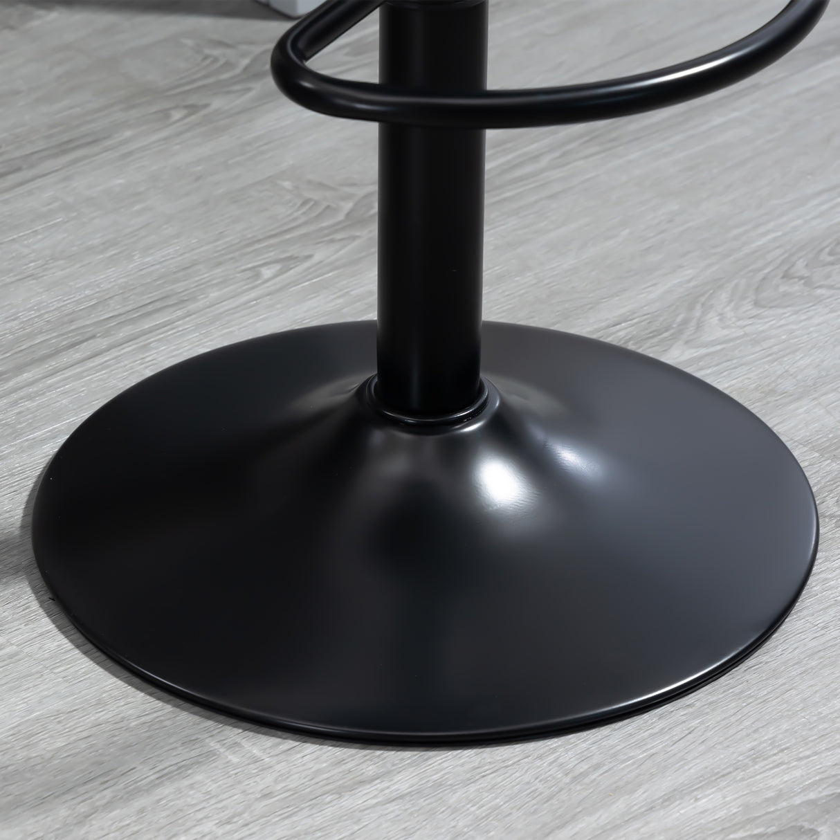 Faux Leather Bar Stools Height Adjustable Swivel in Set Of 2 - Velmora