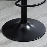 Faux Leather Bar Stools Height Adjustable Swivel in Set Of 2 - Velmora