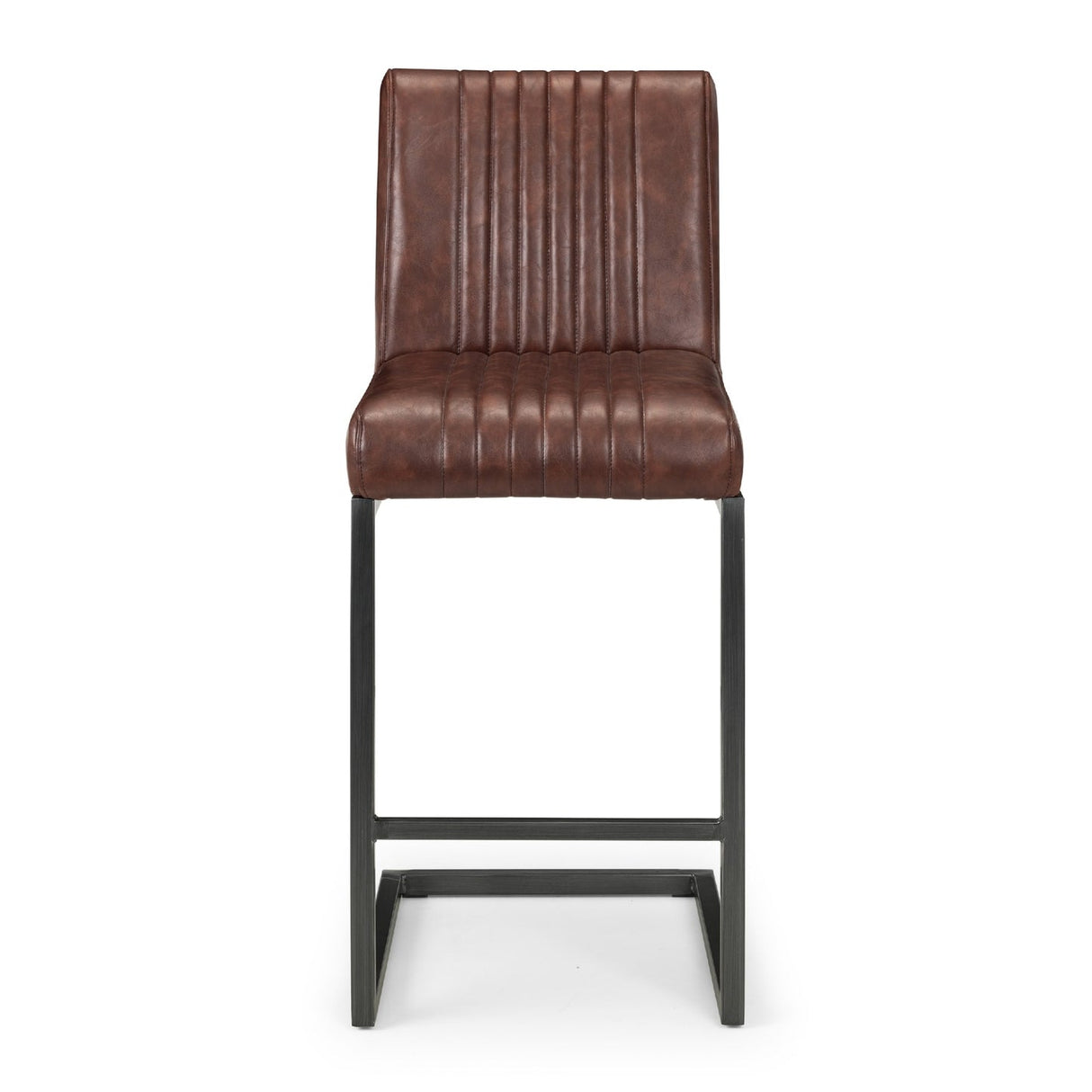 Faux Leather Bar Stools in Set Of 2 - Brooklyn