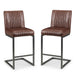Faux Leather Bar Stools in Set Of 2 - Brooklyn