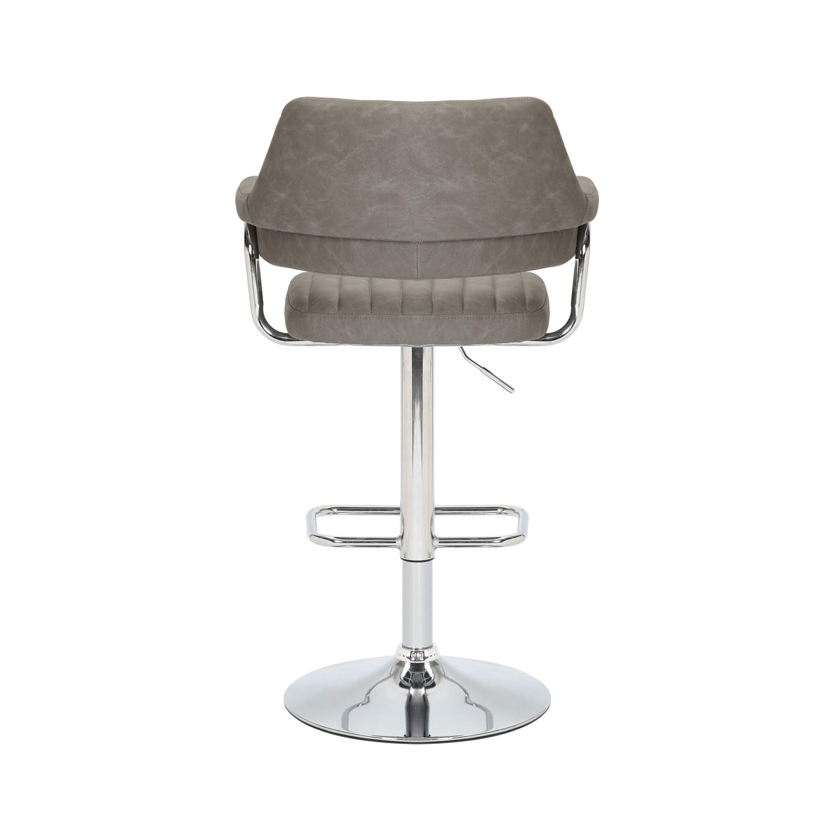 Faux Leather Bar Stools in Set Of 2 With Gas Lift Mechanism - Cortez