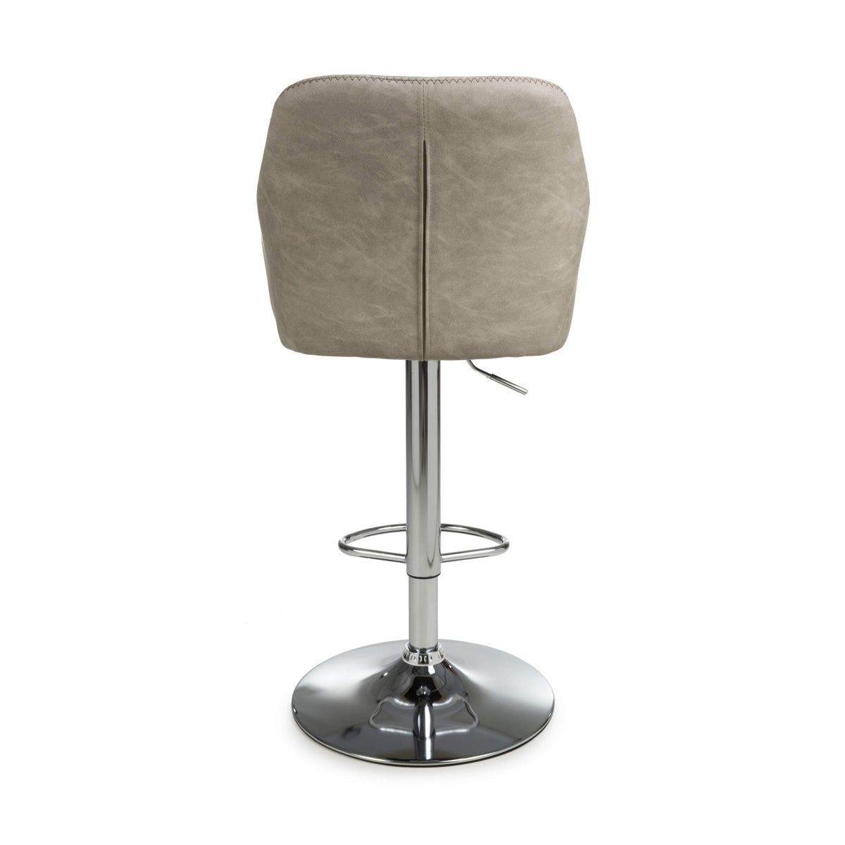 Faux Leather Bar Stools in Set Of 2 With Gas Lift Mechanism - Serena