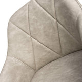 Faux Leather Bar Stools in Set Of 2 With Gas Lift Mechanism - Serena