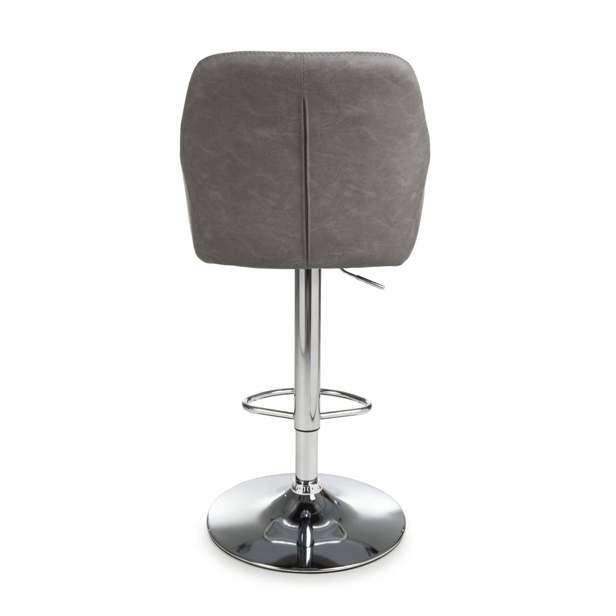 Faux Leather Bar Stools in Set Of 2 With Gas Lift Mechanism - Serena