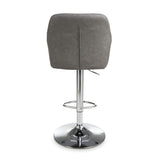 Faux Leather Bar Stools in Set Of 2 With Gas Lift Mechanism - Serena