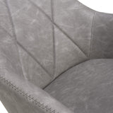Faux Leather Bar Stools in Set Of 2 With Gas Lift Mechanism - Serena