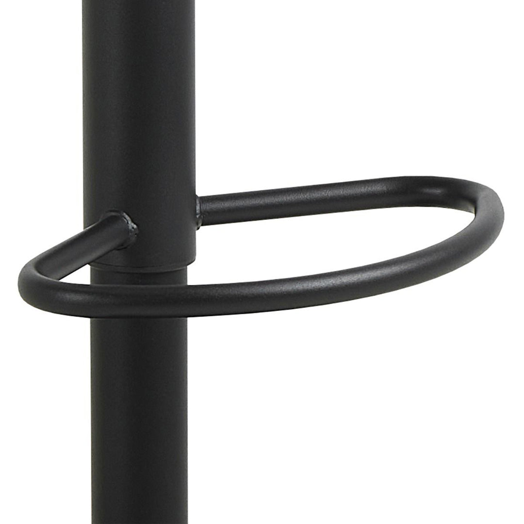 Faux Leather Bar Stools in Set of 2 With Swivel Function - Owen