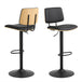 Faux Leather Bar Stools in Set of 2 With Swivel Function - Owen