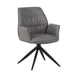 Faux Leather Dining Chair With Swivel Function - Berlish