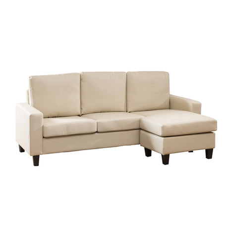 Faux Leather Corner Sofa 199cm Wide Reversible - Kensington Home