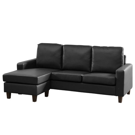 Faux Leather Corner Sofa 199cm Wide Reversible - Kensington Home