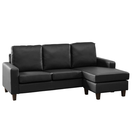 Faux Leather Corner Sofa 199cm Wide Reversible - Kensington Home