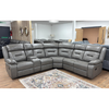 Faux Leather Corner Sofa Large Recliner - Novie