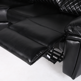 Faux Leather Corner Sofa Manual Recliner - Myra