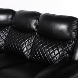 Faux Leather Corner Sofa Manual Recliner - Myra