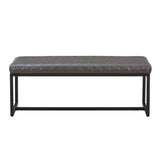 Faux Leather Dining Bench 120cm Wide - Warwick