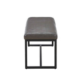 Faux Leather Dining Bench 120cm Wide - Warwick