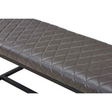 Faux Leather Dining Bench 120cm Wide - Warwick