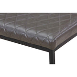 Faux Leather Dining Bench 120cm Wide - Warwick