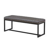 Faux Leather Dining Bench 120cm Wide - Warwick