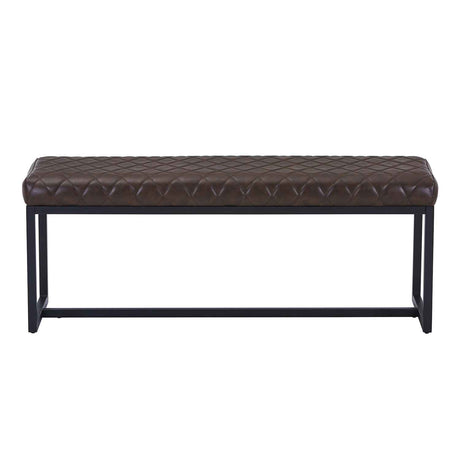 Faux Leather Dining Bench 120cm Wide - Warwick