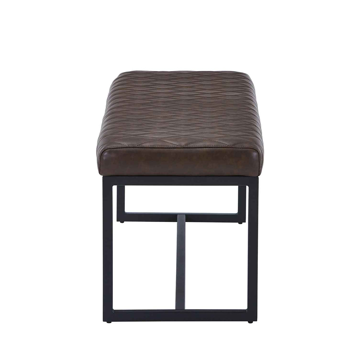 Faux Leather Dining Bench 120cm Wide - Warwick