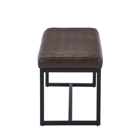 Faux Leather Dining Bench 120cm Wide - Warwick