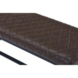Faux Leather Dining Bench 120cm Wide - Warwick