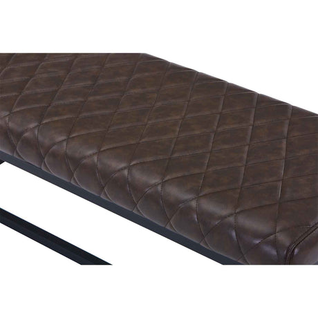 Faux Leather Dining Bench 120cm Wide - Warwick