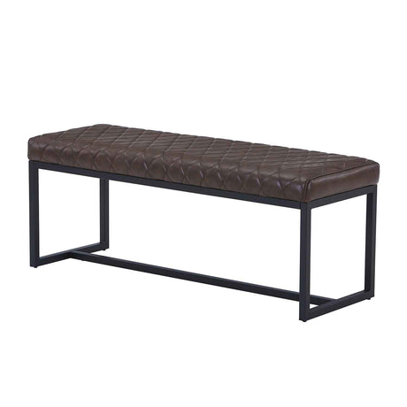 Faux Leather Dining Bench 120cm Wide - Warwick