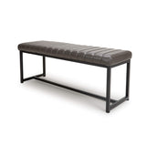 Faux Leather Dining Bench - Archer