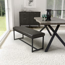 Faux Leather Dining Bench - Archer