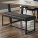 Faux Leather Dining Bench for 2 Seater - Soho