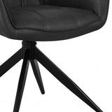 Faux Leather Dining Chair With Armrests - Franca